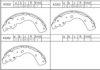ASIMCO K3302 Brake Shoe Set